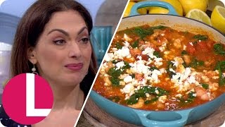 Tonia Buxtons Amazing Greek Prawns and Feta Dish  Lorraine [upl. by Kasey]