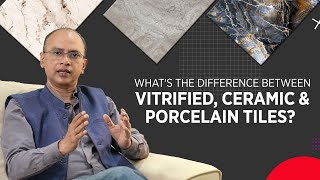 Difference between Ceramic Vitrified and Porcelain Tiles  Johnson Tile Guide  Episode 1 [upl. by Kieffer949]