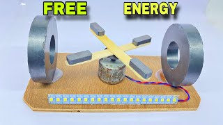 Free energy generator with dc motor and magnets  new technology free electricity  SB Craft [upl. by Lavella]