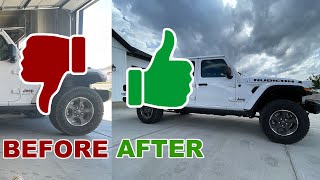 Installing a leveling kit on the Jeep Gladiator [upl. by Esoj]