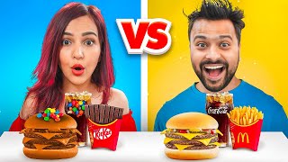 Real vs Chocolate FOOD Challenge 😋 OMG [upl. by Ylerebmik]