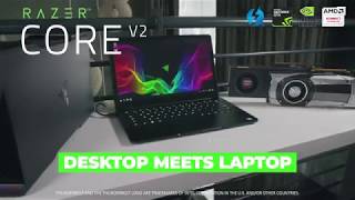 Razer Core V2  Laptop Meets Desktop [upl. by Nomor]