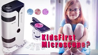 A First Microscope for Young Scientists Unboxing amp Test [upl. by Macmillan]