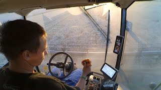 John Deere T660 HM  630R  cab view [upl. by Volney]