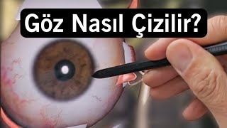 Anatomik Göz Çizim Tekniği [upl. by Ellerret]