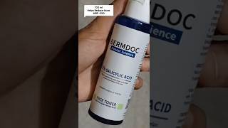 DermDoc 2 Salicylic Acid Face Toner For Oily Acne Prone Skin 100 ml  Helps Reduce Acne [upl. by Rabbaj]