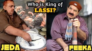 Jeda Lassi wala vs Chacha Feeka Peray wali Lassi  Best Lassi in Lahore [upl. by Latisha]