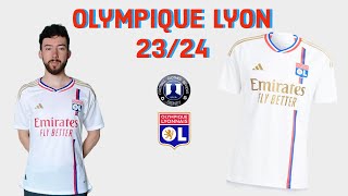 Olympique Lyon 202324 Home Jersey Unboxing  PLAYER VERSION 24FCShop olympiquelyonnais [upl. by Aloek]