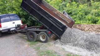 Homemade Dump Trailer  Log Splitter Lift [upl. by Okia]