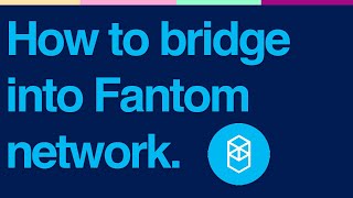 How to Bridge into Fantom AnySwap Tutorial [upl. by Salokkin]