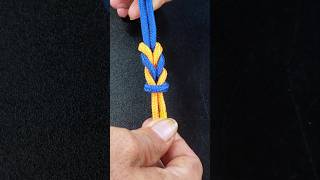 How to tie a cable to connect two wires knot bestknots knotting knots shorts knotart [upl. by Nairim]