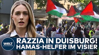 DEUTSCHLAND Verdacht auf TerrorHilfe Razzia in Duisburg gegen Unterstützer der Hamas in Gaza [upl. by Alor]