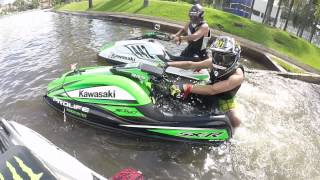 GoPro on standup jet ski Kawasaki SXR 800 LondrinaPR Brasil [upl. by Odlamur]