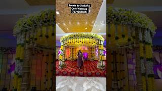 Pelli mandapam by events by stellaRaj yadammaraju stellaraj777 stellaraj events contactus [upl. by Jonie190]