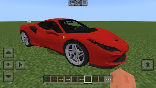 Ferrari F8 Tributo MOD in Minecraft PE [upl. by Belayneh]