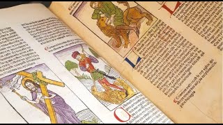 La restauration dun incunable du Musée de limprimerie [upl. by Eng]