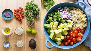 Easy Quinoa Salad  Make dinner time a breeze [upl. by Bunow827]