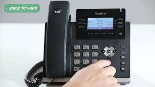 Yealink T42S Call Forwarding [upl. by Ominorej]