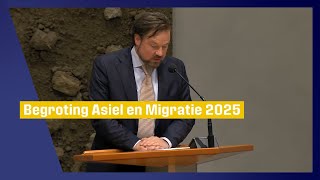 Compilatie bijdrages begroting Asiel en Migratie 2025 Diederik Boomsma [upl. by Augusto265]