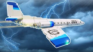 HAUNTED SUPERSONIC PLANE FLIES INTO STORM  Stormworks Multiplayer Gameplay [upl. by Dwinnell]