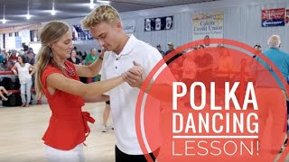 POLKA Dancing Lesson  American Style Part 1 [upl. by Ereveneug]