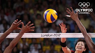 Brazil v Japan  Semifinal  Womens Volleyball  London 2012 Olympic Games [upl. by Akinnej]