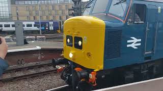 BR class 45 45118 quotthe royal artillerymanquot at newcastle [upl. by Solracnauj]