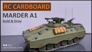 Cheap realistic Rc Tank from Cardboard Marder A1 [upl. by Gerard834]