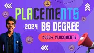 IIT MADRAS BS degree placements 2024 [upl. by Nemad]