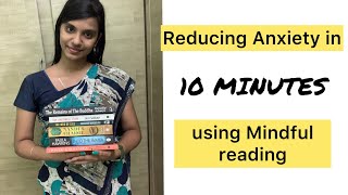 Reduce anxiety by 10 minutes of reading  bibliotherapy anxietyrelief reading english booktube [upl. by Rosecan]