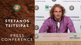 Stéfanos Tsitsipás Press Conference after Round 4 I RolandGarros 2021 [upl. by Nial]