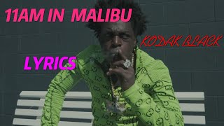 KODAK BLACK  11AM IN MALIBU OFFICIAL LYRICS [upl. by Ellenaj]