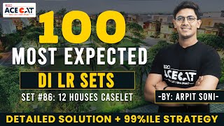 Solving 100 Most Expected DILR Sets with Arpit Sir  Set 86 12 Houses Caselet  CAT DILR [upl. by Vivyanne539]