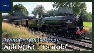 Trains at the Great Central Railway With 60163 “Tornado” 01092024 [upl. by Aivatahs]