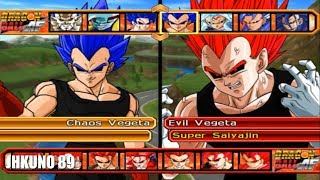 CHAOS VEGETA TEAM vs EVIL VEGETA SSJ TEAM  DRAGON BALL Z BUDOKAI TENKAICHI 3 [upl. by Aehsat713]