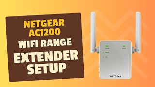 Netgear ac1200 wifi range extender setup [upl. by Moreville]