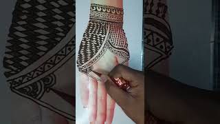 Day 13 Simple full hand mehandi ♥️✨️ diwali music shorts punjabisong punjabiviral trending [upl. by Rhyner]