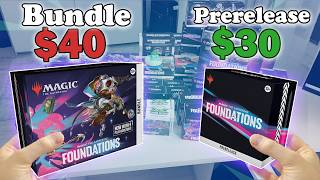 Lets Compare Which Is Worth To Buy Foundations Bundle OR a Prerelease Kit opening foundations [upl. by Raybin]