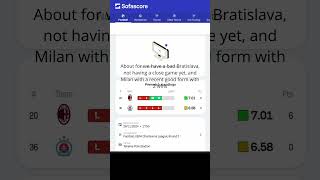 Bratislava VS Milan  Champions league  26 November football shorts betting [upl. by Nadnarb]