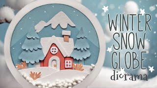 ☃️ Snow Globe Winter Diorama ★ Free Winter Holiday Crafts ★ ☃️ [upl. by Imnubulo129]