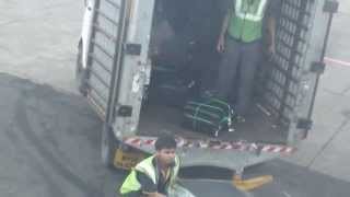 jet airways baggage handling at Mumbai Airport [upl. by Hgiel]