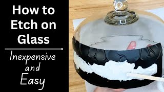 Inexpensive Way to Etch on Glass [upl. by Gemma]