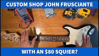 How To Turn An 80 Squier into a John Frusciante 1962 Stratocaster [upl. by Assiren]