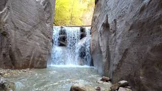 The Narrows Waterfall North Fork Falls at Zion National Park UT [upl. by Samson]