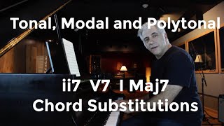 Tonal Modal and Polytonal ii V I Jazz and Classical Chord Voicings [upl. by Attennek50]