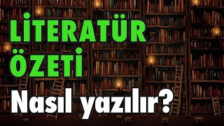 Literatür özeti nasıl yazılır [upl. by Crespo982]