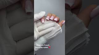 Frencz to najlepszy manicure Paznokcie w Legionowo NailsBeauty nails paznokcieżelowe french [upl. by Naffets]