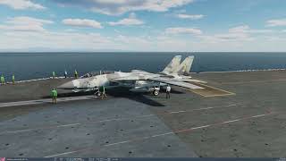 DCS F14B Tutorial 3  Carrier Takeoff [upl. by Rramahs]