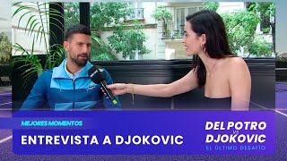 Entrevista completa a Novak Djokovic en la despedida de Del Potro [upl. by Assed167]