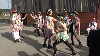 Ledbury Morris dance quotDilwyn followed by Clee Hillquot at Bromyard Folk Festival 2023 [upl. by Frost392]